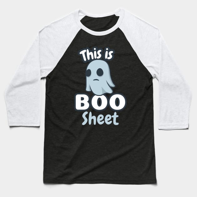 this is some boo sheet funny ghost holloween design Baseball T-Shirt by legend